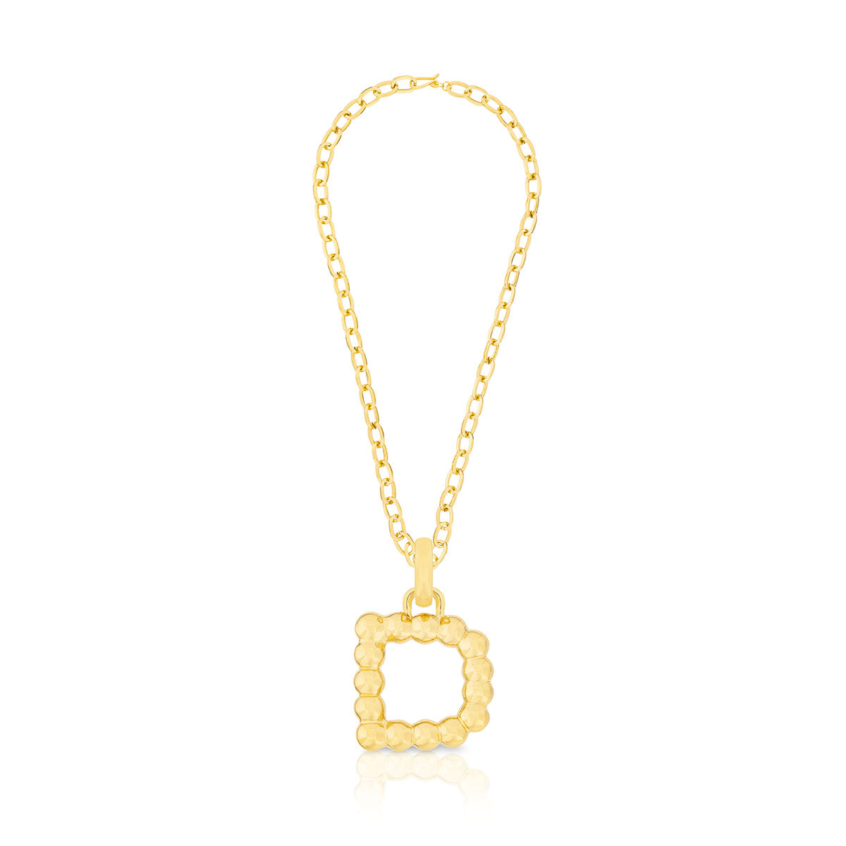 BOLD LETTER NECKLACE GOLD