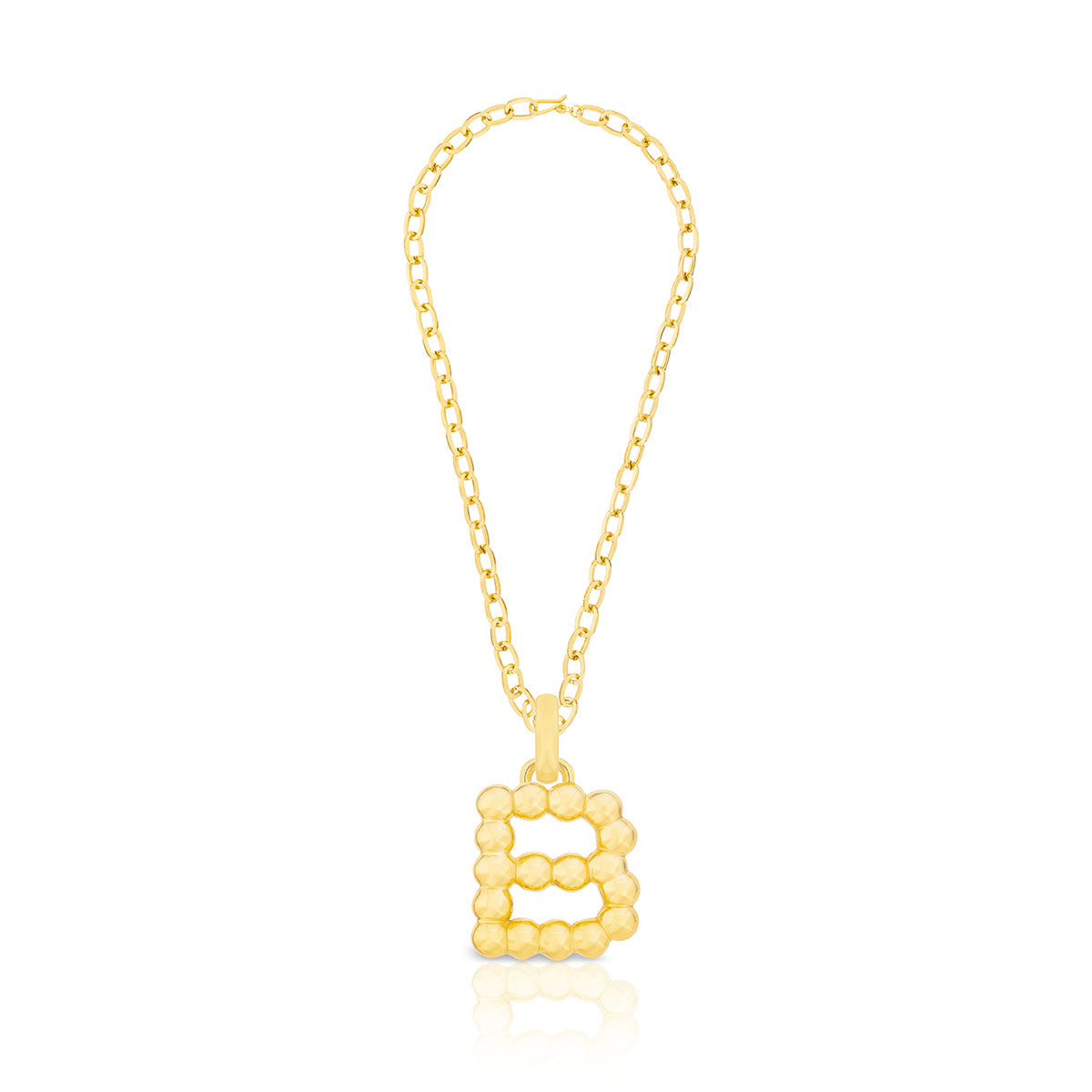 BOLD LETTER NECKLACE GOLD