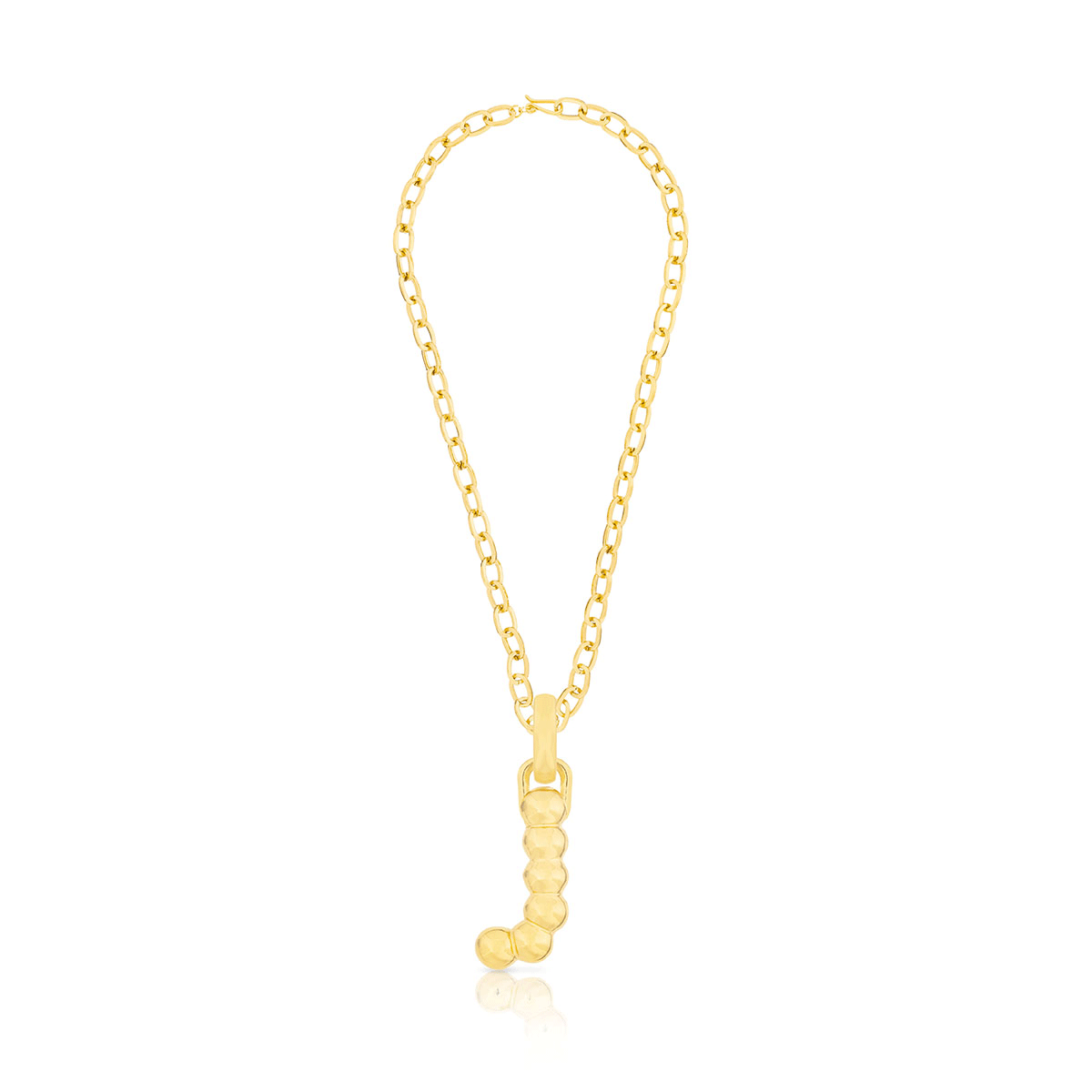 BOLD LETTER NECKLACE GOLD