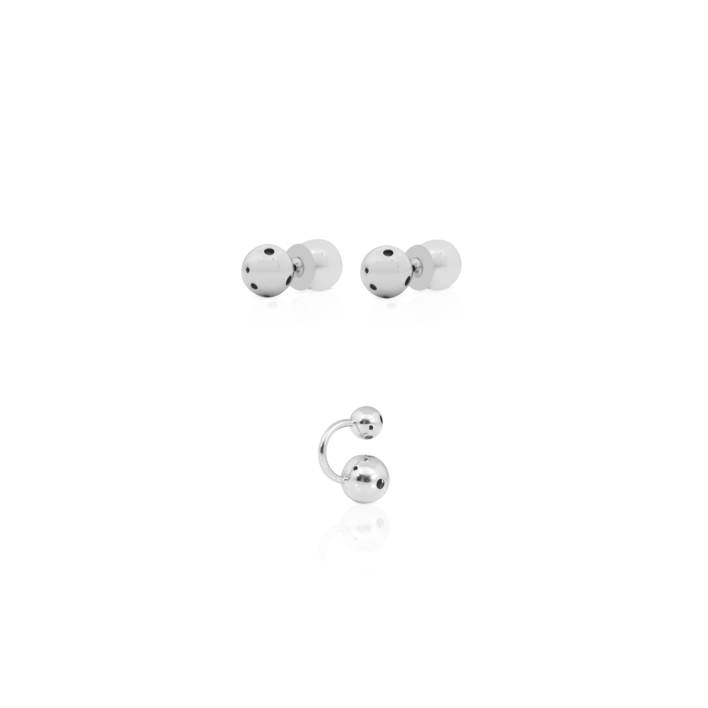 PLANET SET EARRINGS SILVER