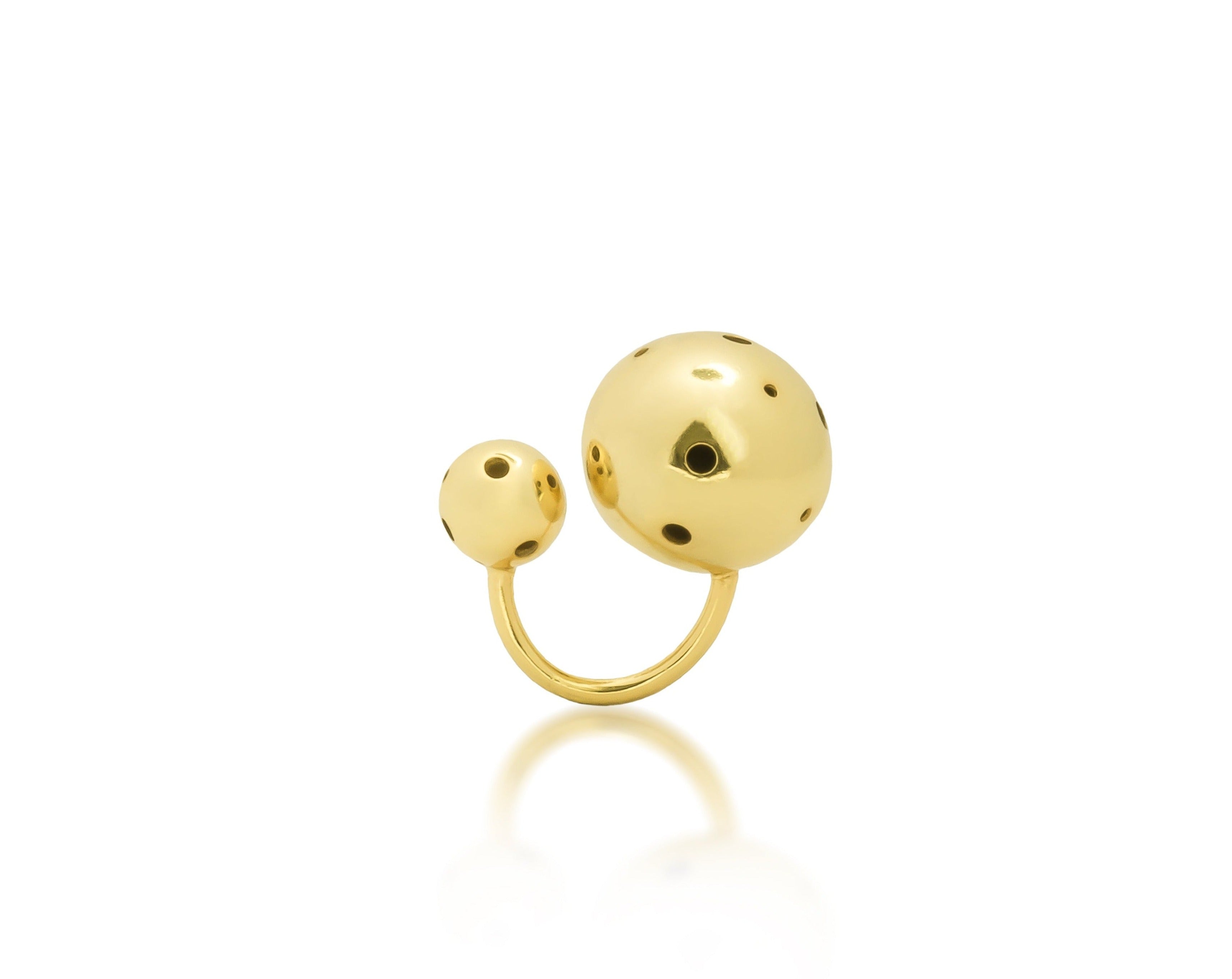 MEDIUM BUBBLE RING & EAR CUFF