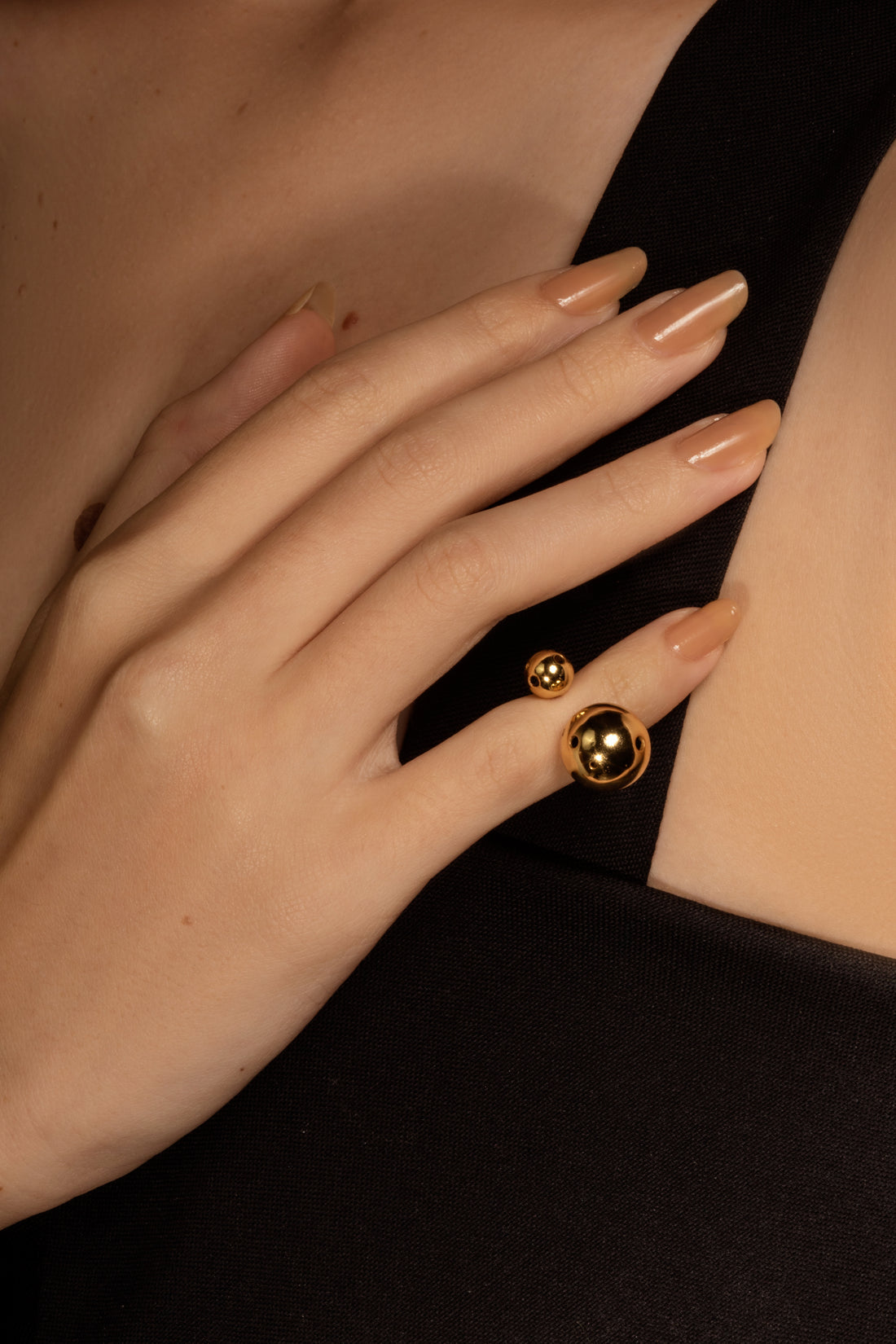 SMALL BUBBLE RING & EAR CUFF