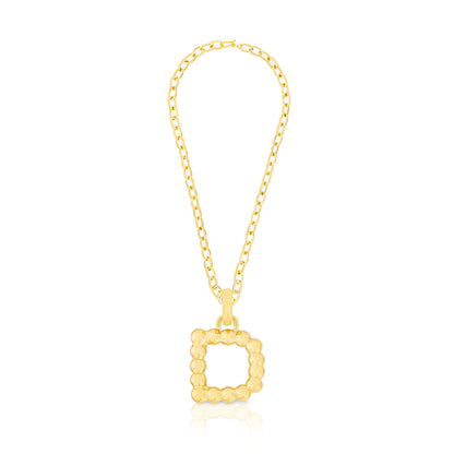 BOLD LETTER NECKLACE GOLD