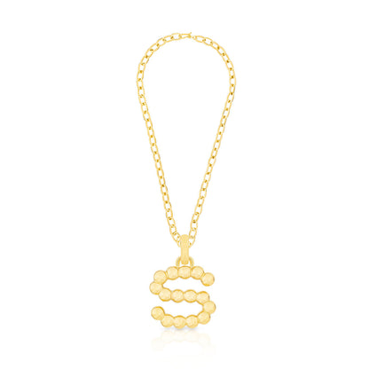 BOLD LETTER NECKLACE GOLD