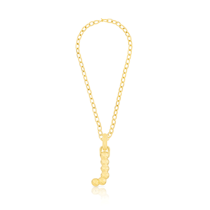 BOLD LETTER NECKLACE GOLD