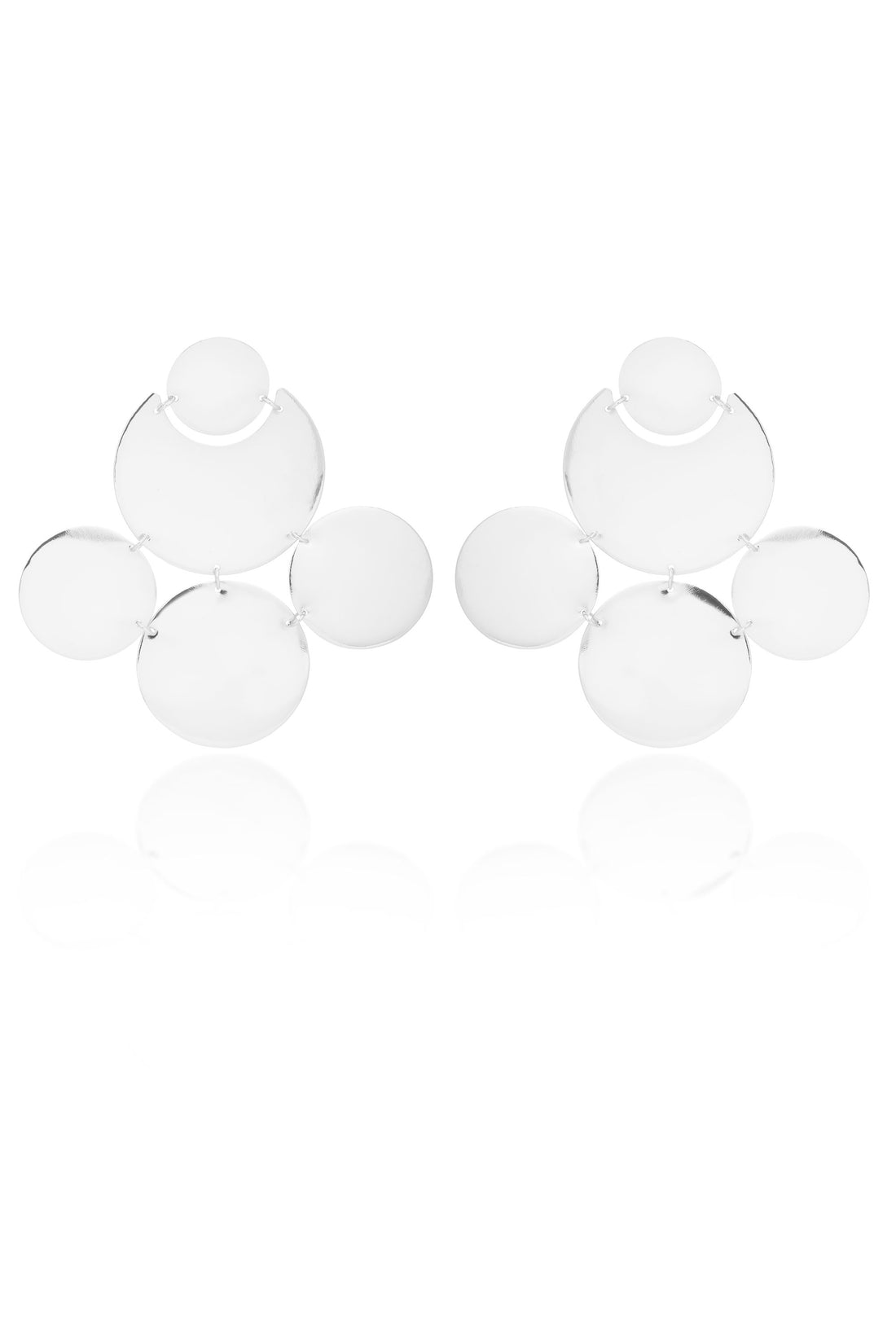 CIRCLES EARRINGS SILVER