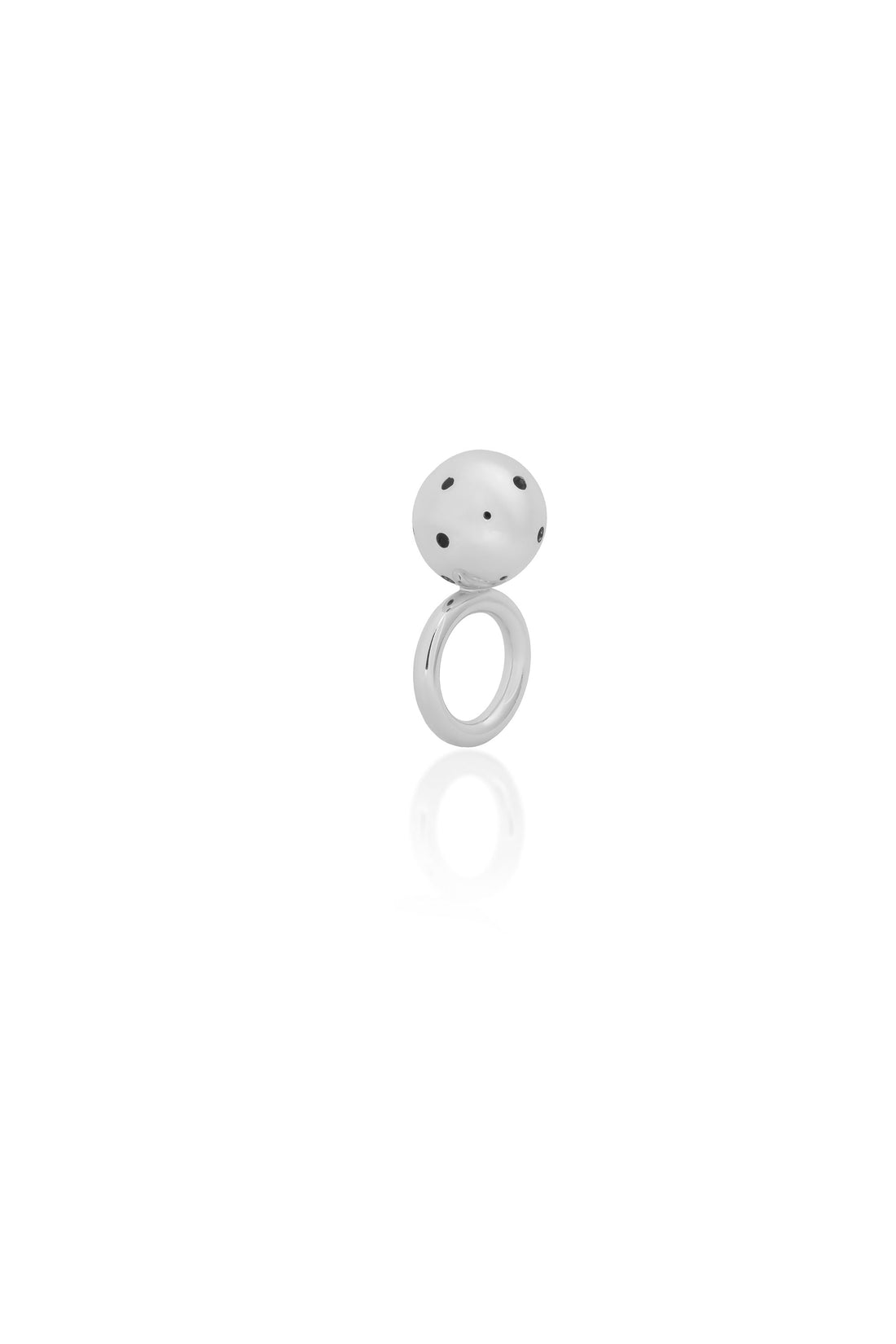 SEMI MEDIUM BUBBLE RING SILVER