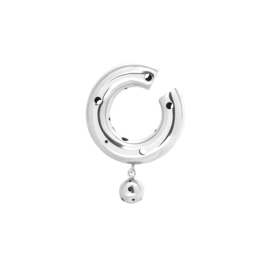 BIG MOON SPHERE EARCUFF SILVER