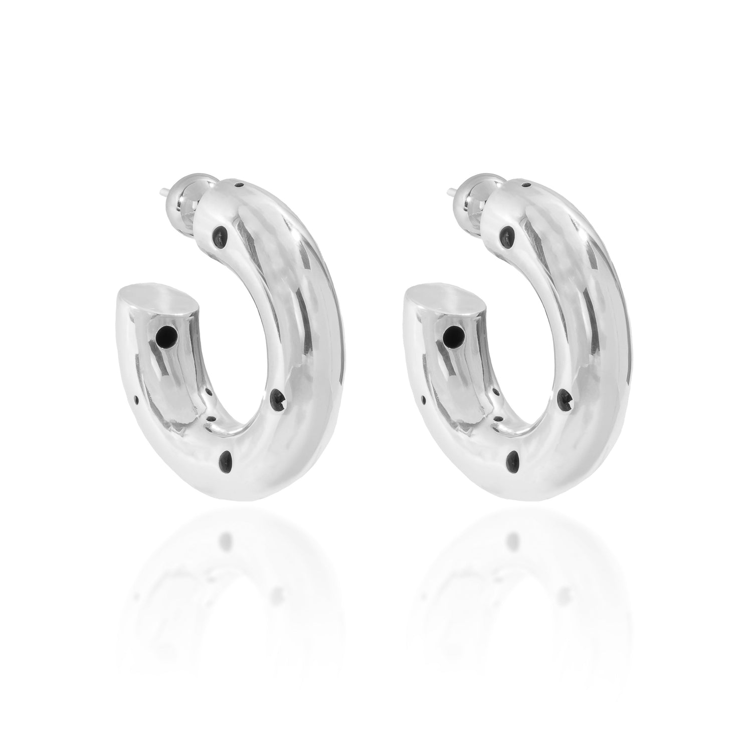 Sterling Silver Big Hoop Earrings