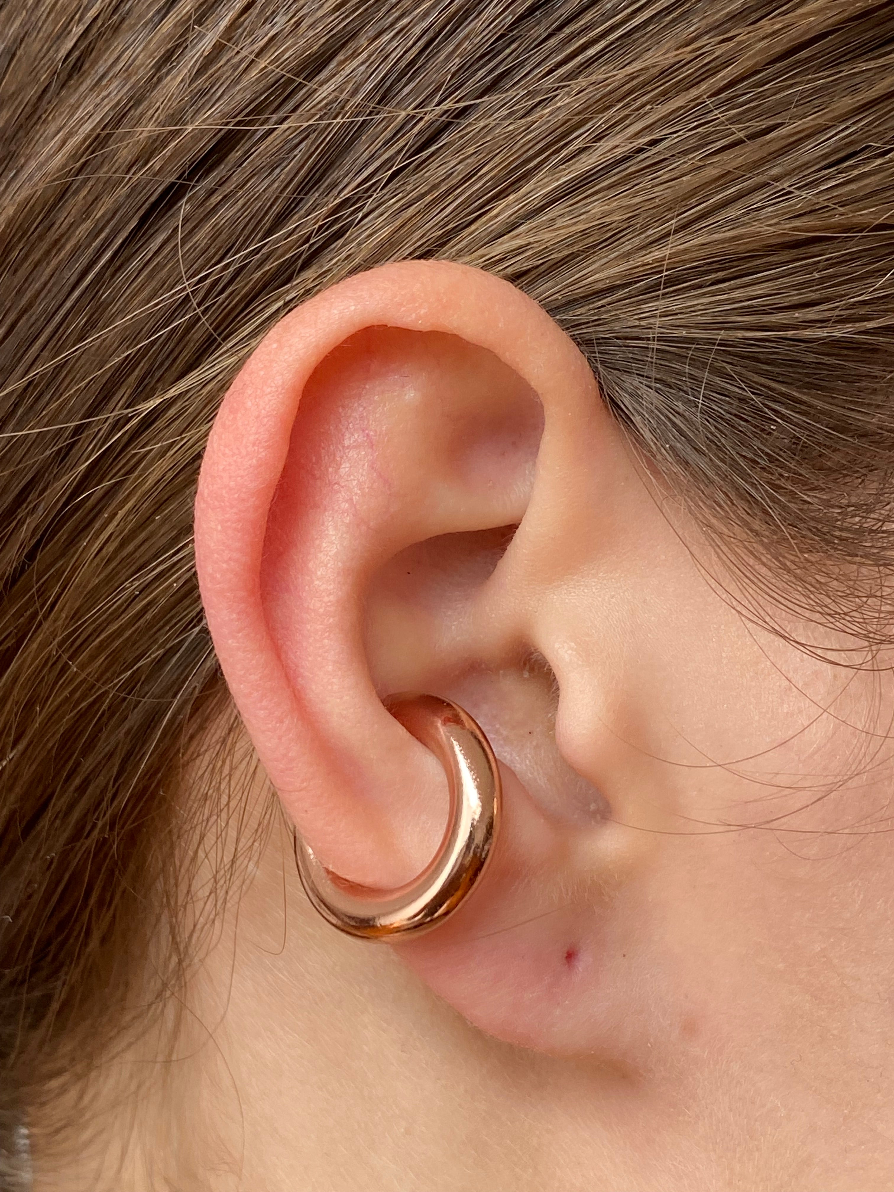 SMALL MOON EARCUFF ROSE GOLD